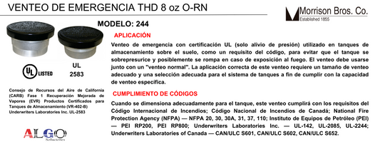 Ficha Tecnica venteo de emergencia